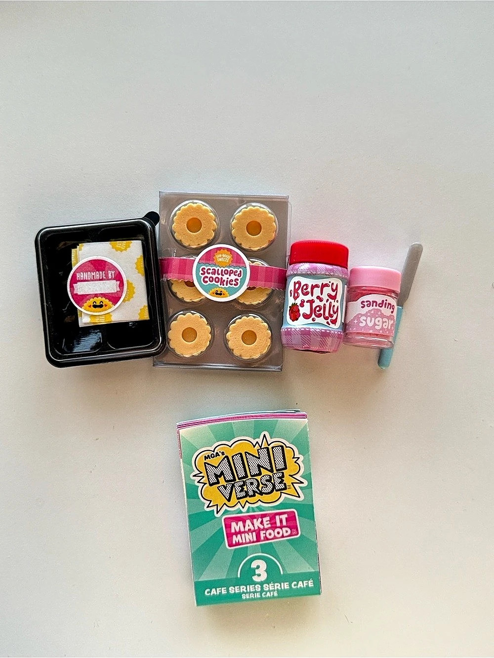 Mini Brands Make It Mini Food Cafe Series 3 Sandwich Cookies 🍓🍪
